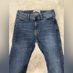 Abercrombie Kids boys 11/12 Dark Blue wash stretch skinny Jeans